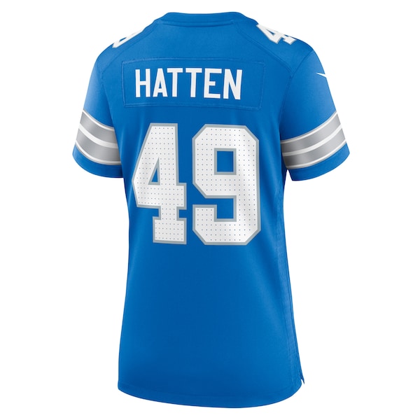 Hogan Hatten Detroit Lions Nike Women's Game Jersey -  Blue