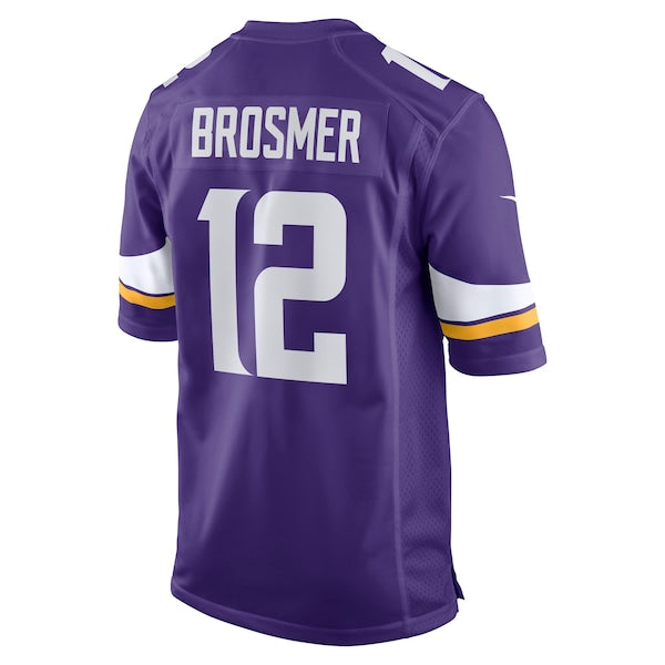 Max Brosmer Minnesota Vikings Nike Team Game Jersey -  Purple