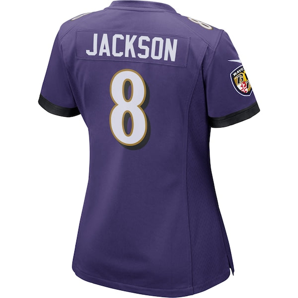 Lamar Jackson Baltimore Ravens Nike Women's Game Player Jersey - Purple/Black/White