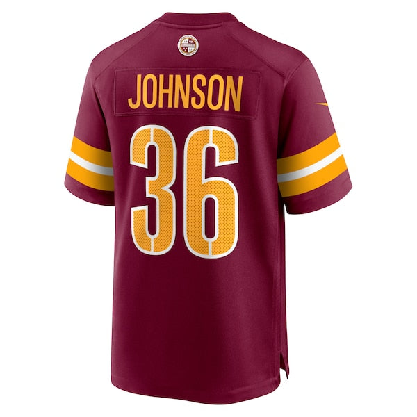 Danny Johnson Washington Commanders Nike  Game Jersey -  Burgundy