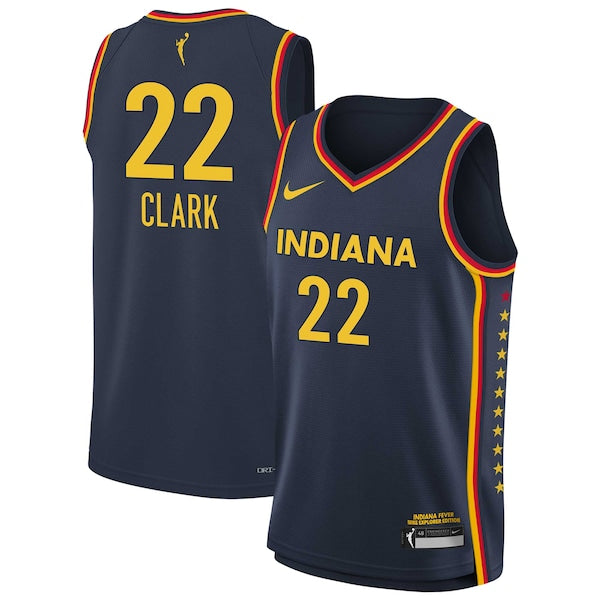 Caitlin Clark Indiana Fever Nike 2024 WNBA Draft Explorer Edition Victory Player Jersey - Navy