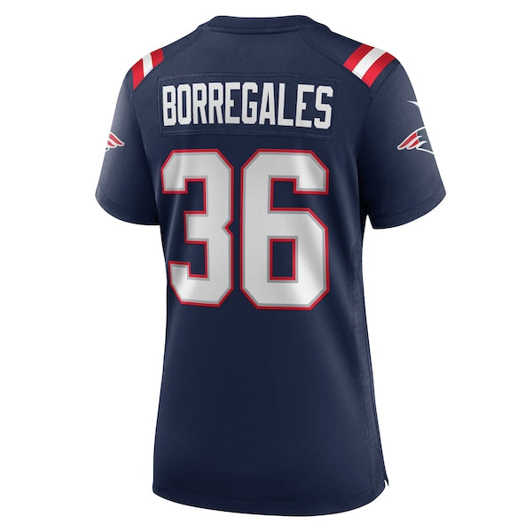 Andres Borregales New England Patriots Nike Women's Team Game Jersey -  Navy