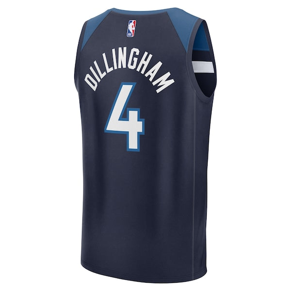 Rob Dillingham  Minnesota Timberwolves  2024 NBA Draft Fast Break Player Jersey - Icon Edition - Navy