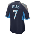 Malik Willis Tennessee Titans Nike Player Game Jersey - Navy/Light Blue