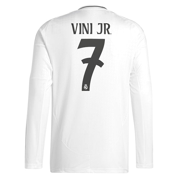 Vini Jr. Los Merengues adidas 2024/25 Home Replica Long Sleeve Player Jersey - White