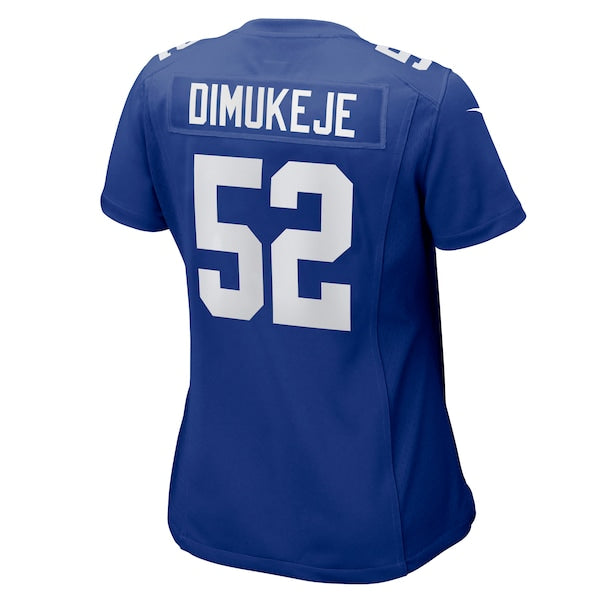 Victor Dimukeje New York Giants Nike Women's Team Game Jersey -  Royal