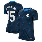 Nicolas Jackson Chelsea Nike Women's 2023/24 Away Stadium Replica Player Jersey - Navy/Blue