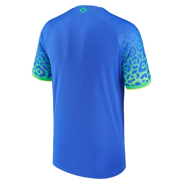 Brazil National Team Nike 2022/23 Away Breathe Stadium Replica Blank Jersey - Blue