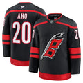 Sebastian Aho Carolina Hurricanes  Home Premium Jersey - Black/White/Red