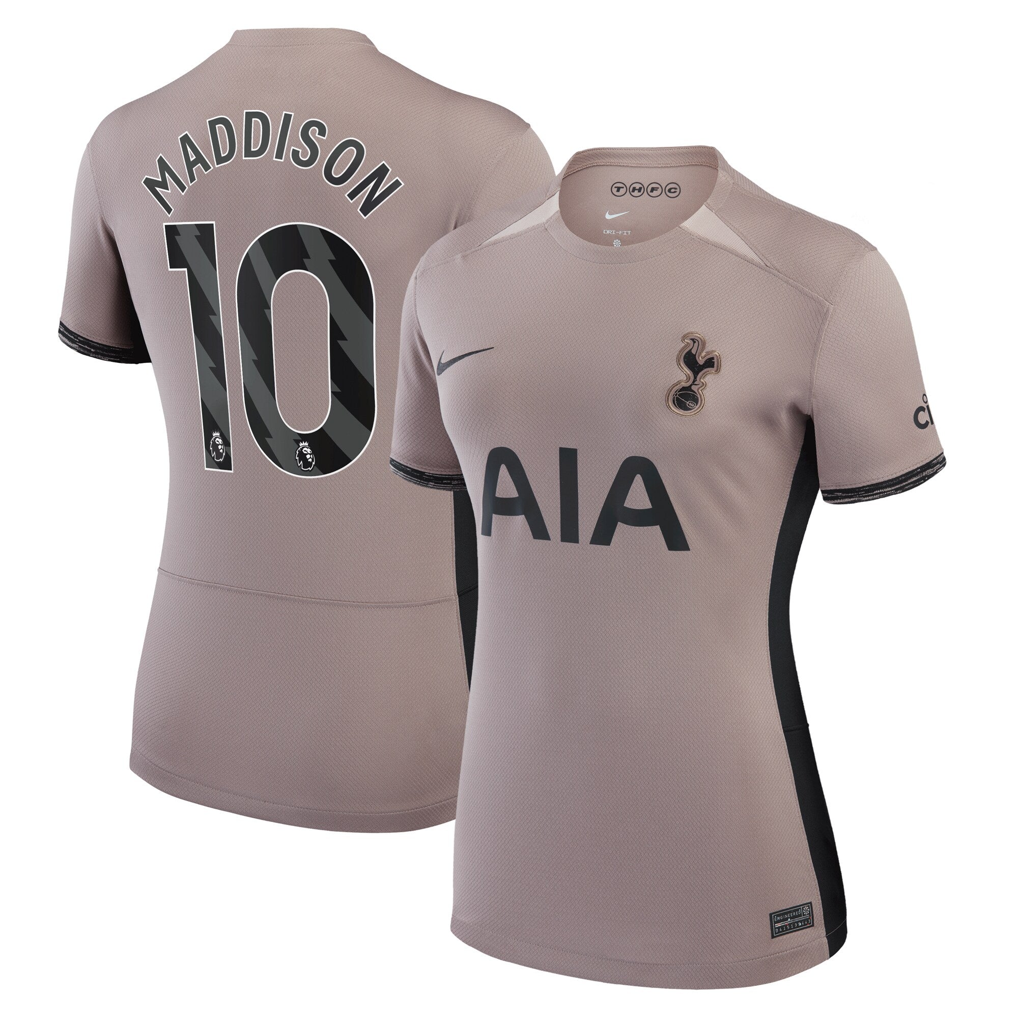 James Maddison Tottenham Hotspur Nike Women's 2023/24 Away Stadium Replica Player Jersey - Navy/Tan/White