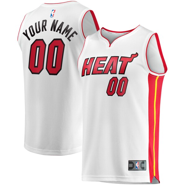 Miami Heat  Youth Fast Break Custom Replica Jersey - Association Edition - White