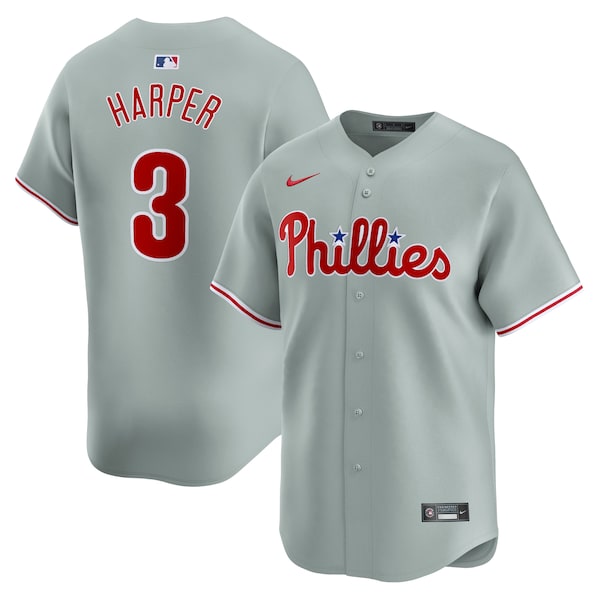 Bryce Harper Philadelphia Phillies Nike Away Limited Player Jersey - Gray/White