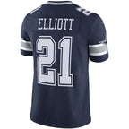 Ezekiel Elliott Dallas Cowboys Nike Vapor Limited Jersey - Navy/White