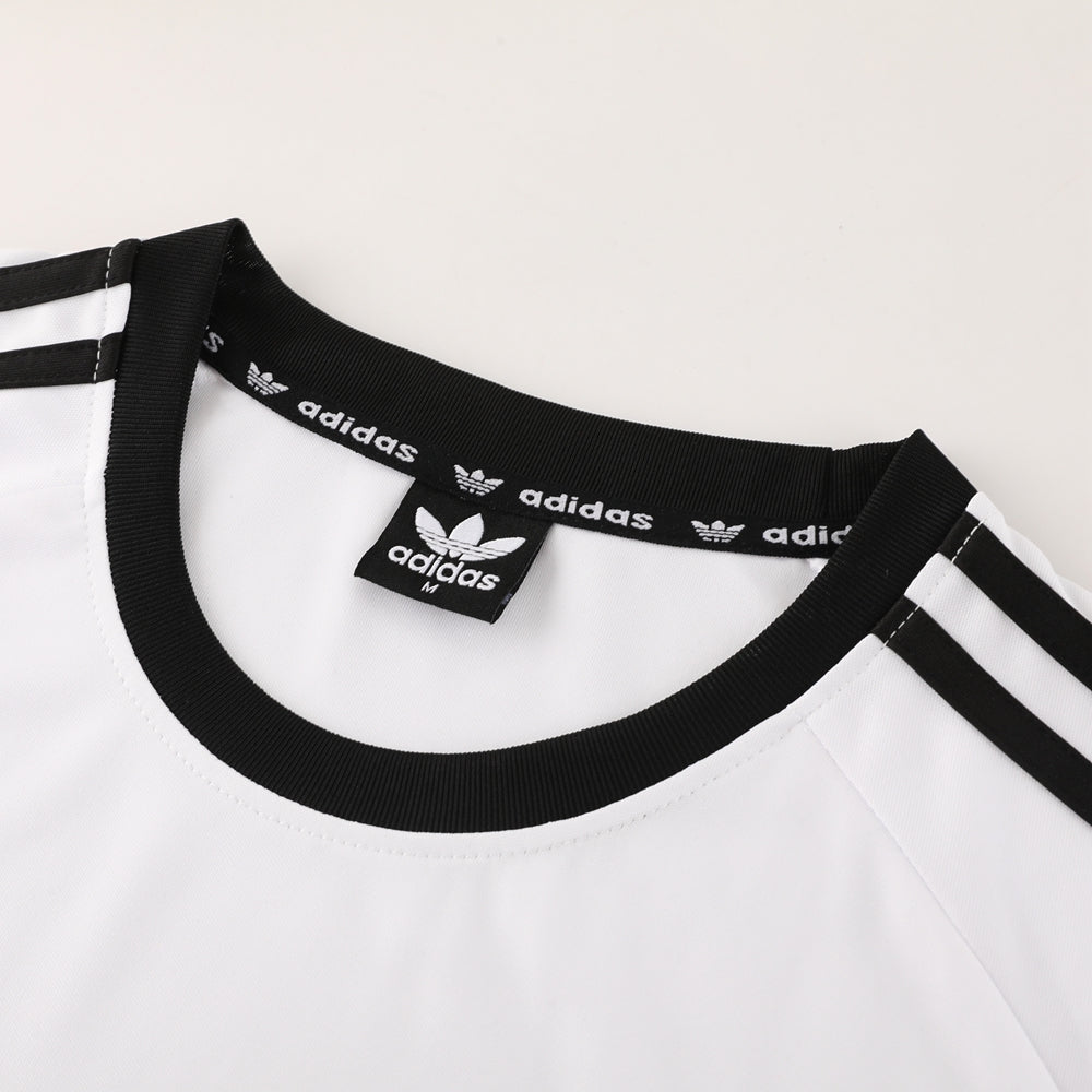 Adidas Short Sleeve Training Jersey Set - AD07- White/Black