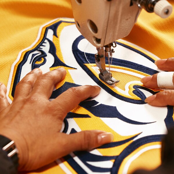 Nashville Predators  Home Authentic Pro Jersey - Yellow