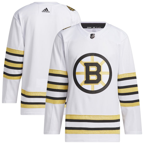 Boston Bruins adidas Away Primegreen Authentic Jersey - White