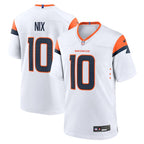 Bo Nix Denver Broncos Nike Youth Game Jersey -  White