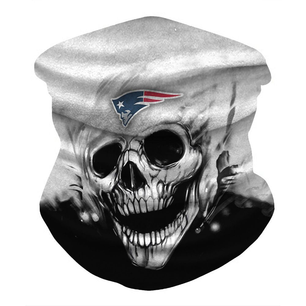 NEW ENGLAND PATRIOTS & SKULL FACE MASK BANDANAS