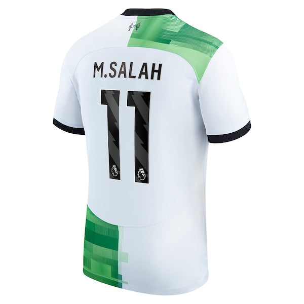 Mohamed Salah Liverpool Nike 2023/24 Away Replica Player Jersey - White/Red