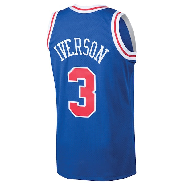 Allen Iverson Philadelphia 76ers 1996/97 Hardwood Classics Swingman Jersey - Royal