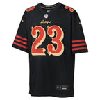 Christian McCaffrey San Francisco 49ers Nike Youth 2025 Rivalries Collection Game Jersey - Black