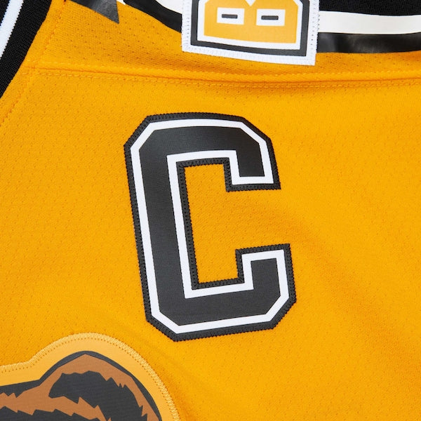 Ray Bourque Boston Bruins  1996/97 Captain Patch Blue Line Player Jersey - Gold