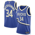Giannis Antetokounmpo Milwaukee Bucks Nike Unisex 2024/25 Swingman Player Jersey - City Edition - Royal