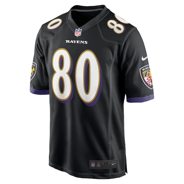 Isaiah Likely Baltimore Ravens Nike Alternate Game Jersey - Black/Purple