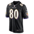 Isaiah Likely Baltimore Ravens Nike Alternate Game Jersey - Black/Purple