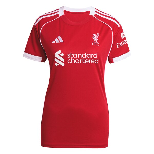 Liverpool adidas Women's 2025/26 Home Custom Replica Jersey - Red