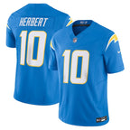 Justin Herbert Los Angeles Chargers Nike Vapor F.U.S.E. Limited Jersey - Powder Blue/Navy/Royal/White