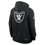 Las Vegas Raiders Nike 2025 NFL Crucial Catch Sideline Standard Issue Dri-FIT Hoodie - Black
