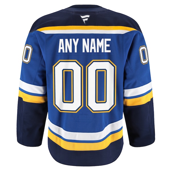 St. Louis Blues  Home Authentic Pro Custom Jersey - Blue/White