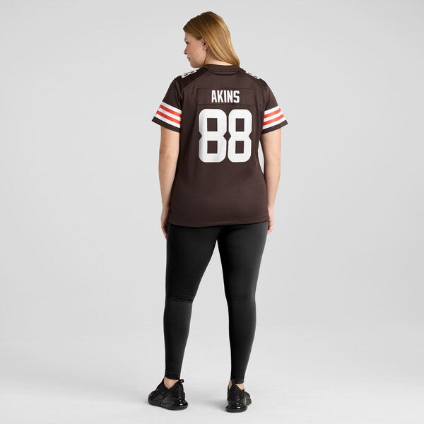 Jordan Akins Cleveland Browns Nike Women's  Game Jersey -  Brown