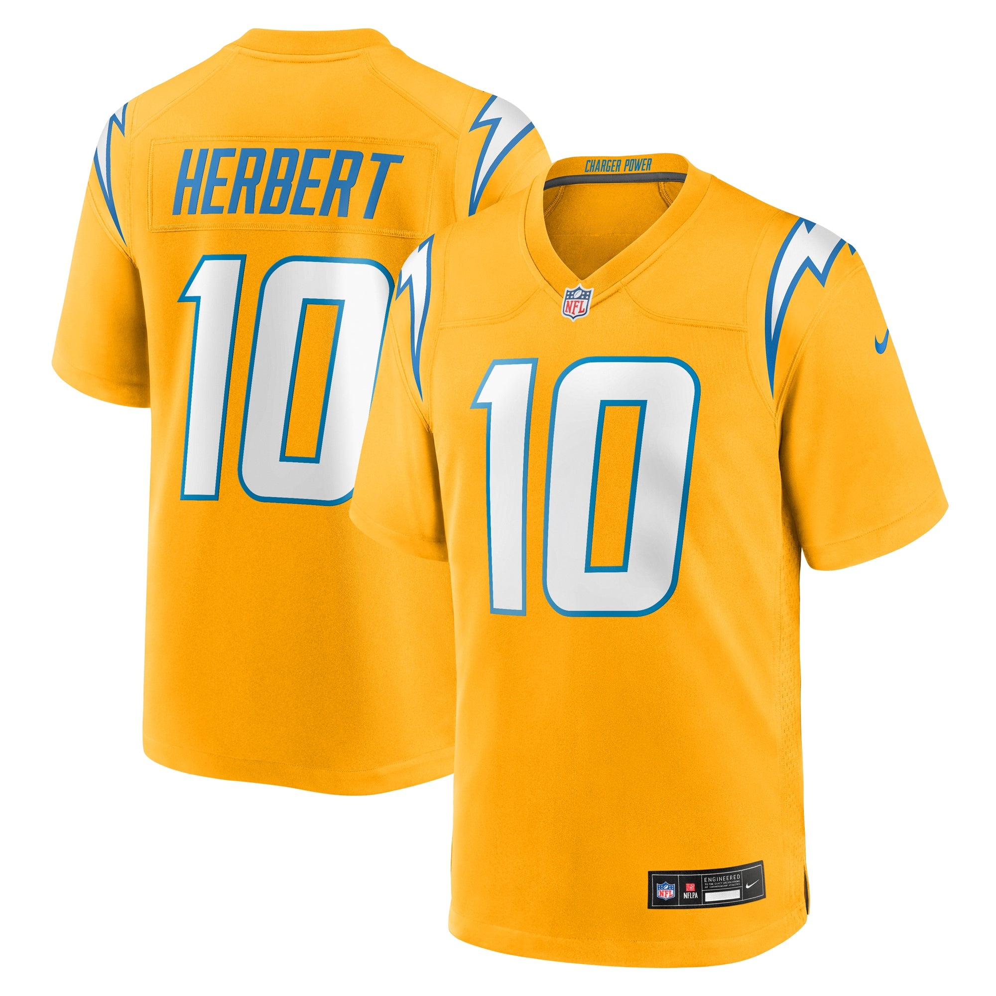 Justin Herbert Los Angeles Chargers Nike Youth Alternate Super Chargers Game Player Jersey - Navy/Gold