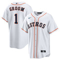 Houston Astros Nike #1 Groom Home Replica Jersey - White