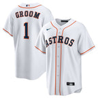 Houston Astros Nike #1 Groom Home Replica Jersey - White