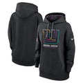 New York Giants Nike Women's 2024 NFL Crucial Catch Club Pullover Hoodie - Black