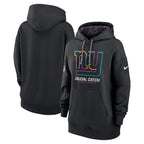 New York Giants Nike Women's 2024 NFL Crucial Catch Club Pullover Hoodie - Black