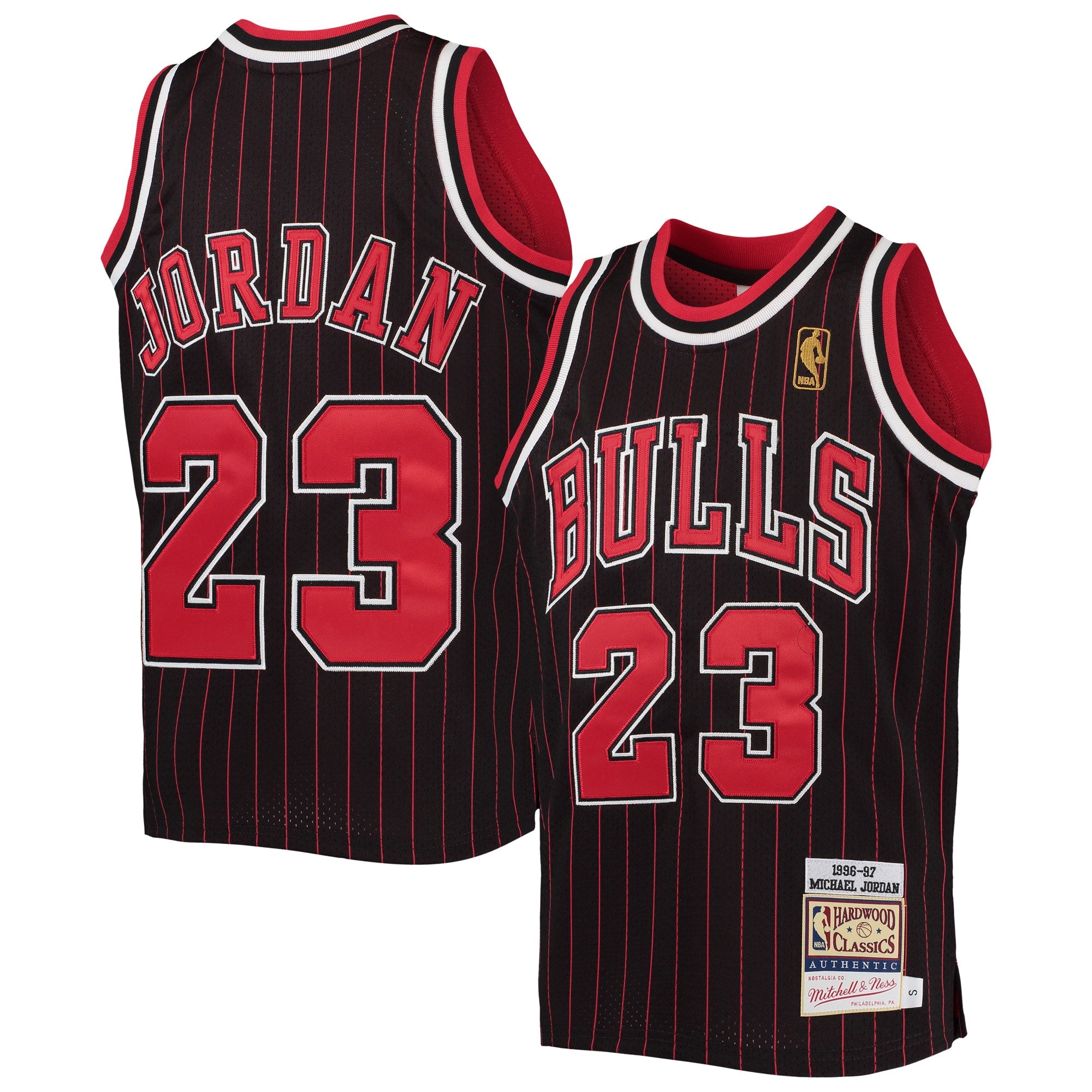 Michael Jordan Chicago Bulls  Youth 1997/98 Hardwood Classics Authentic Jersey - White/Black/Red