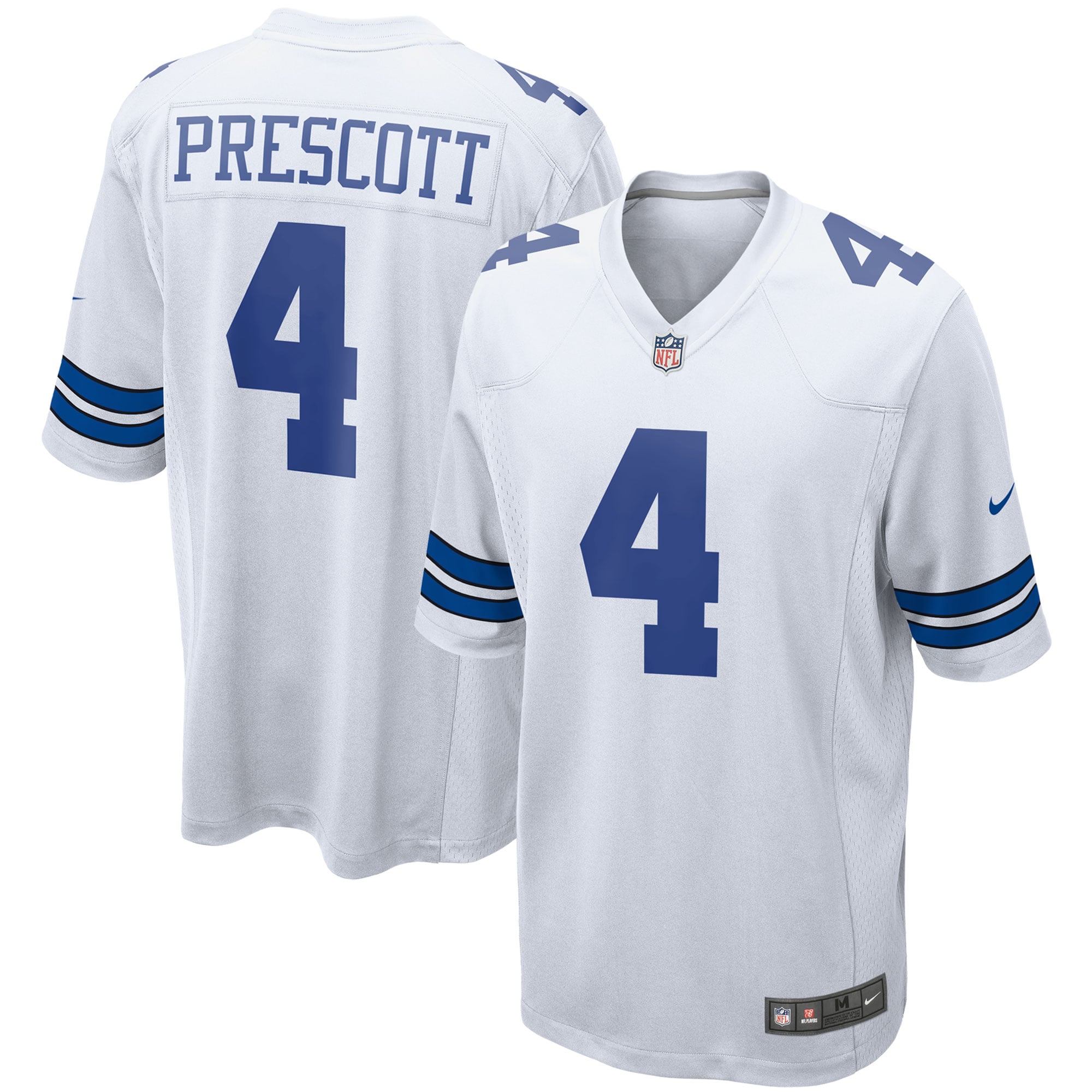 Dak Prescott Dallas Cowboys Nike Game Team Jersey - Navy/White