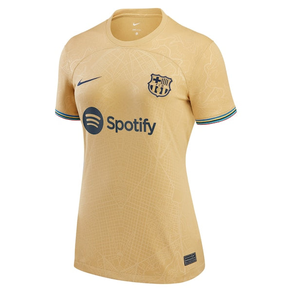 Barcelona Nike Women's 2022/23 Away Replica Blank Jersey - Yellow