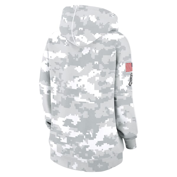 Atlanta Falcons Nike Women's 2024 Salute To Service Club Fleece Pullover Hoodie - Arctic Camo
