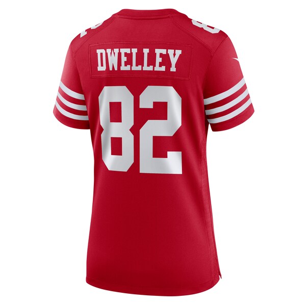 Ross Dwelley San Francisco 49ers Nike Women's Team Game Jersey -  Scarlet