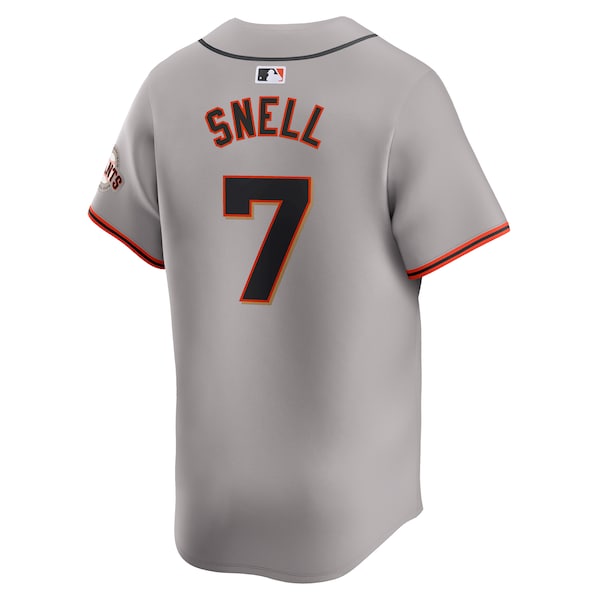 Blake Snell San Francisco Giants Nike Away Limited Jersey - Gray/Cream