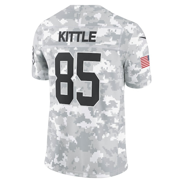 George Kittle San Francisco 49ers Nike 2024 Salute to Service Limited Jersey - Arctic Camo