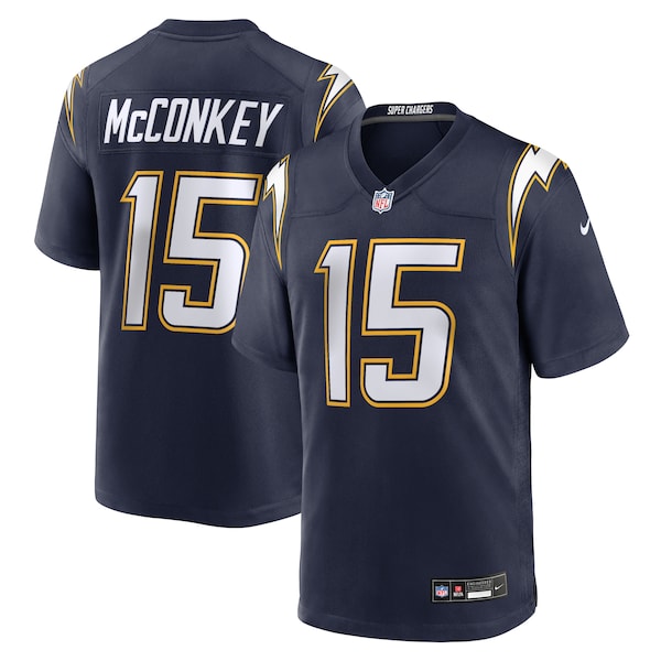 Ladd McConkey Los Angeles Chargers Nike Alternate Super Chargers Game Player Jersey - Navy/Gold/Powder Blue