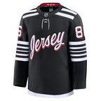 Jack Hughes New Jersey Devils  Alternate Premium Jersey - Black/White/Red