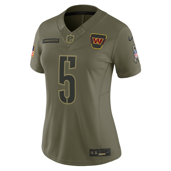 Jayden Daniels Washington Commanders Nike Women's 2025 Salute to Service Limited Jersey - Olive