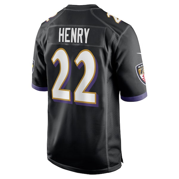 Derrick Henry Baltimore Ravens Nike Alternate Game Jersey -  Black/Purple